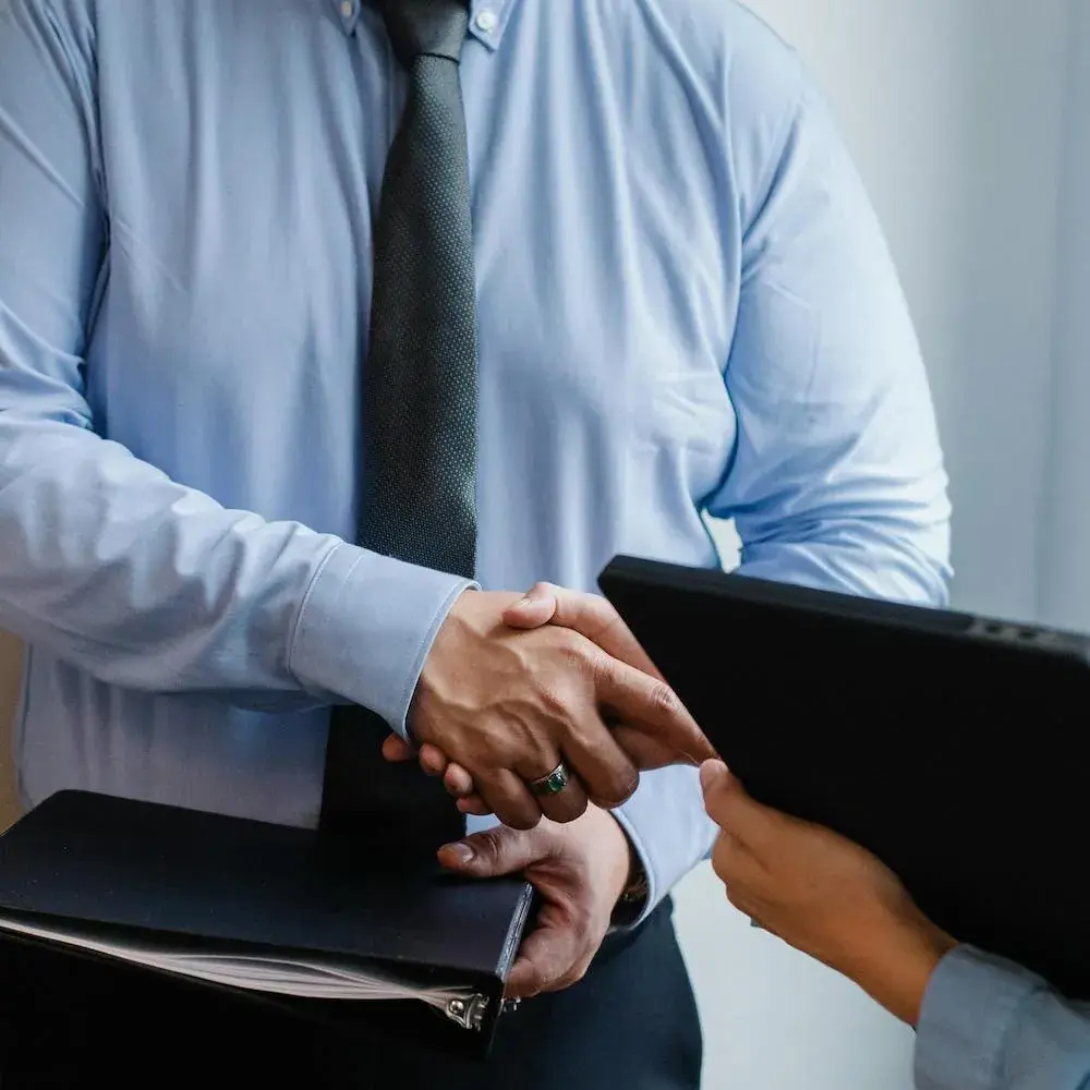 business man shaking hands